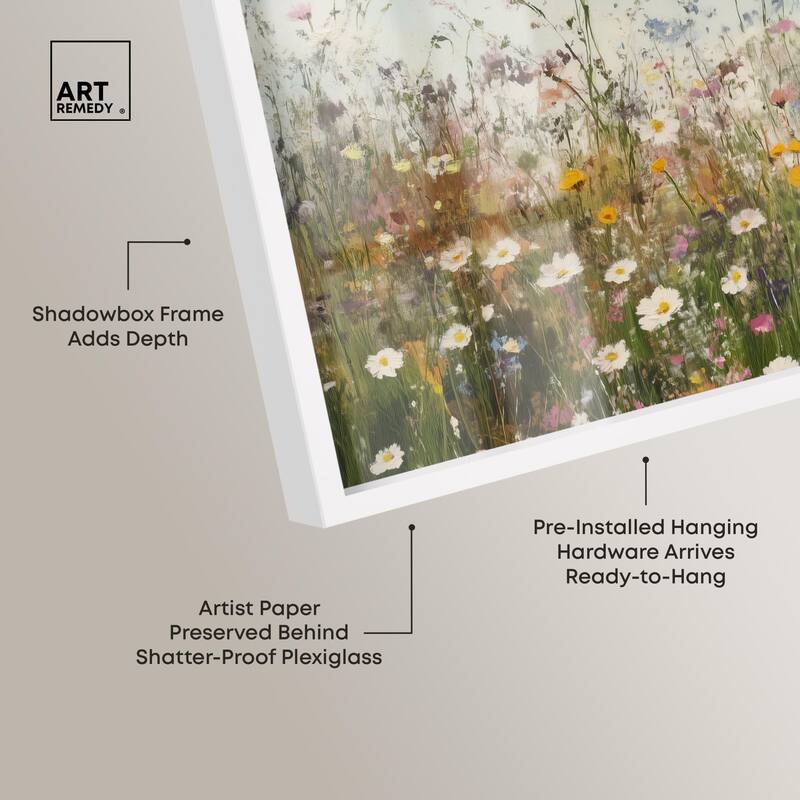 Glimmering Glade Garden III Shadowbox by Art Remedy