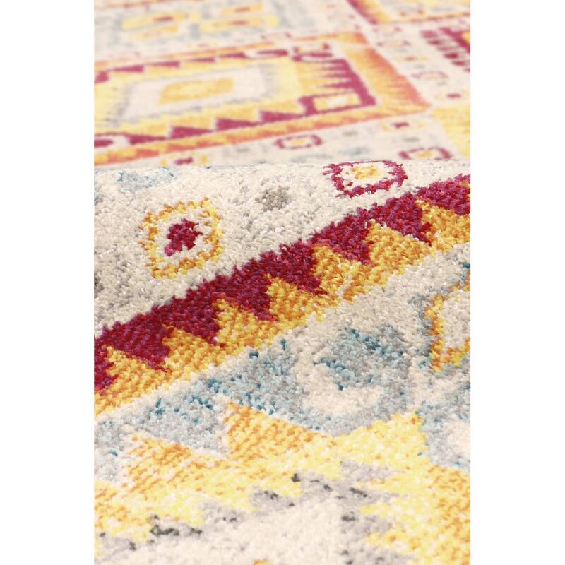 Pasargad Home Turkish Aldora Design Geometric Beige Area Rug