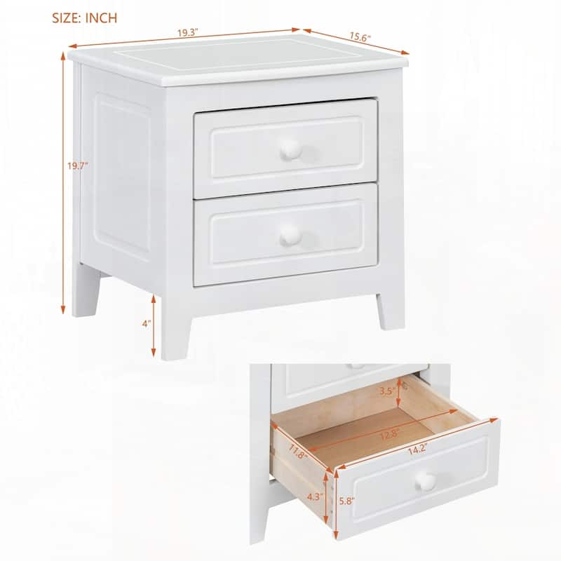 Mid Century Retro Bedside Table with Classic Design