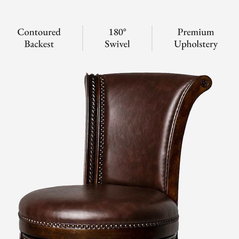 Maven Lane 26" Pullman Swivel Counter Height Kitchen Stool