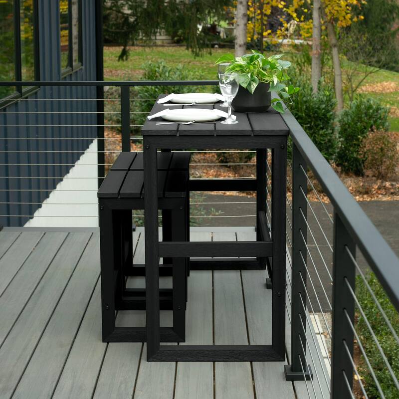 HIGHWOOD Monroe Modern Counter-Height Dining Balcony Set