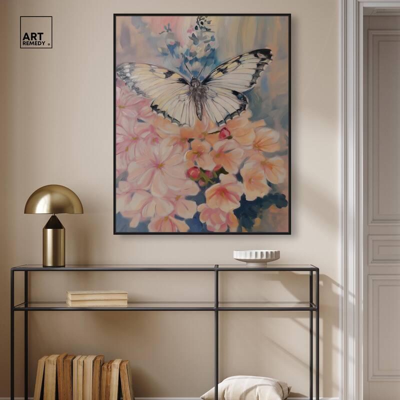 Moonstone Monarch Canvas by Art Remedy