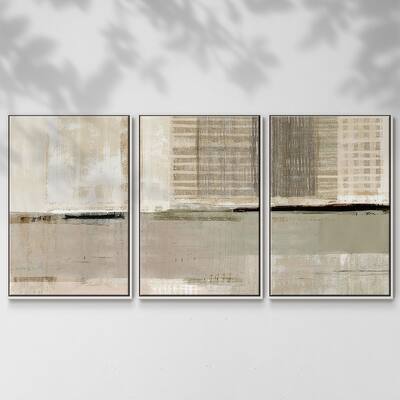 Across the Abstract Bay I - Multi Piece Framed Canvas