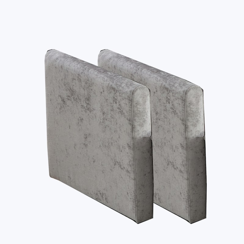 Cloud Sofa Armrests only, Modern Sectional Couch, Comfy Double Layer Upholstered Seat Cushion, Breathable Chenille Fabric - Gray