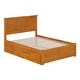 preview thumbnail 48 of 61, AFI Madison Full Size Platform Bed with Footboard & Full Trundle