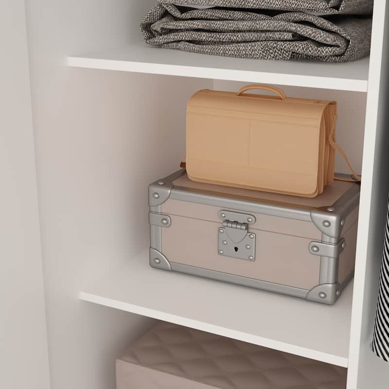 5-Tier Amoires Wardrobe Cabinet With 2 Doors