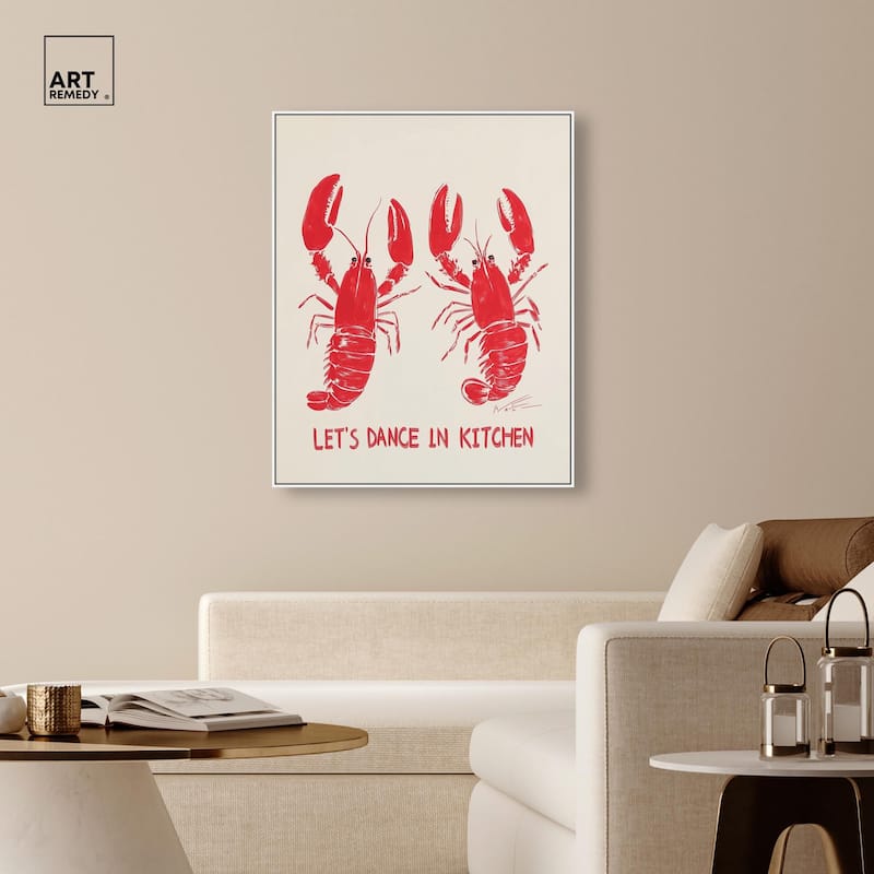 Let's Dance In Kitchen Canvas by Art Remedy