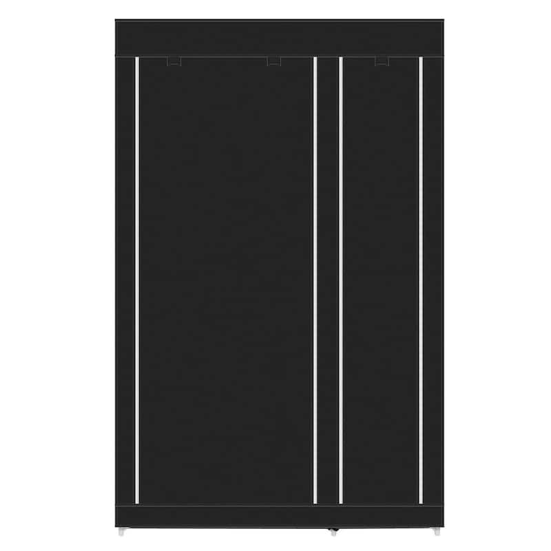 68" Portable Clothes Closet Non-woven Fabric Organizer Closet