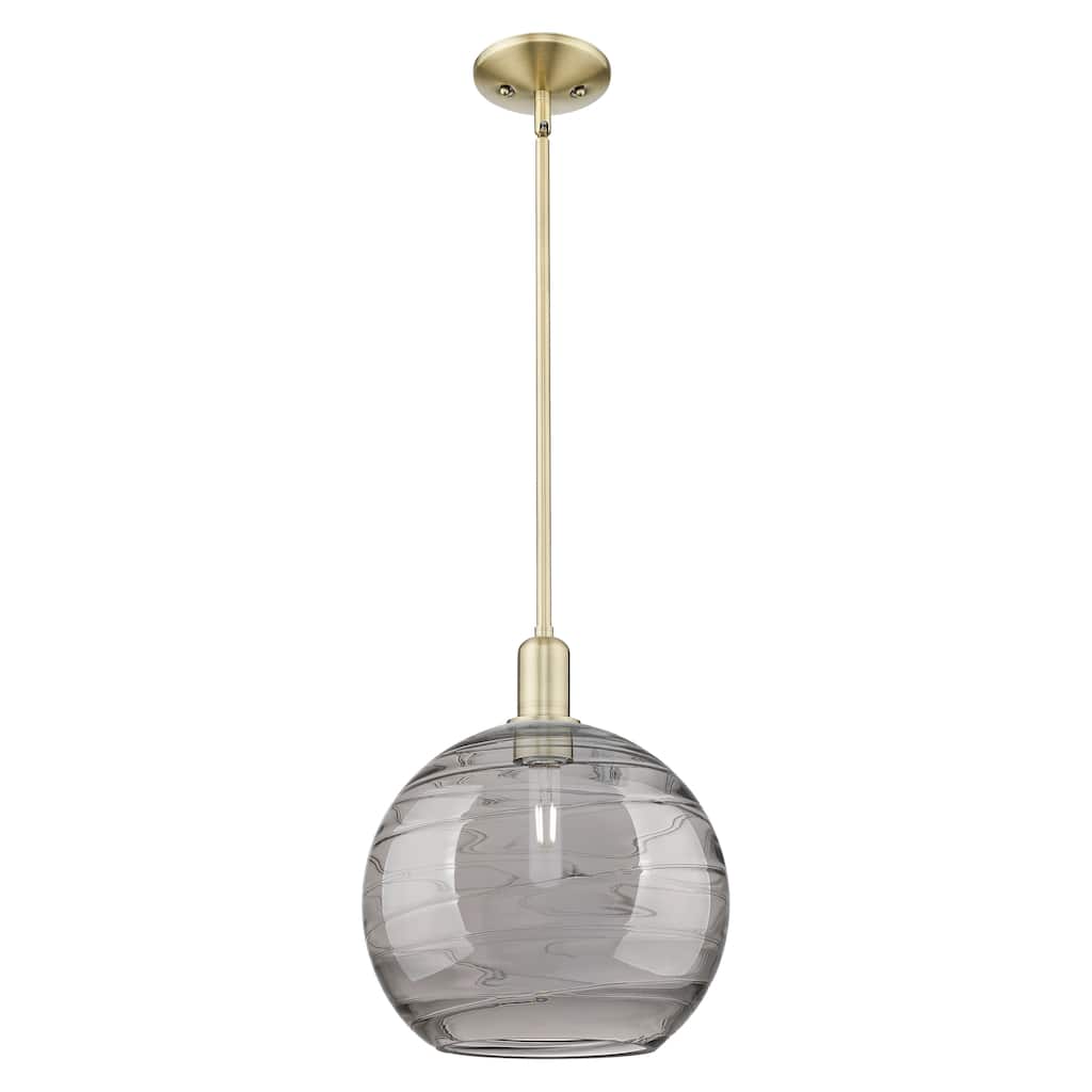 Innovations Lighting Endless Possibilities Arcadia - Athens Deco Swirl - 1 Light 12" Stem Hung Mini Pendant