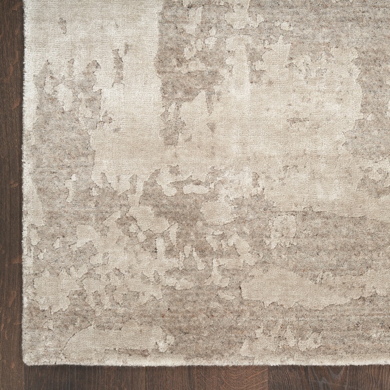 Nourison Harmony Indoor only Silver Abstract Area Rug