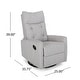 preview thumbnail 7 of 15, Woodglen Swivel/Glider Push Back Nursery Recliner by Christopher Knight Home