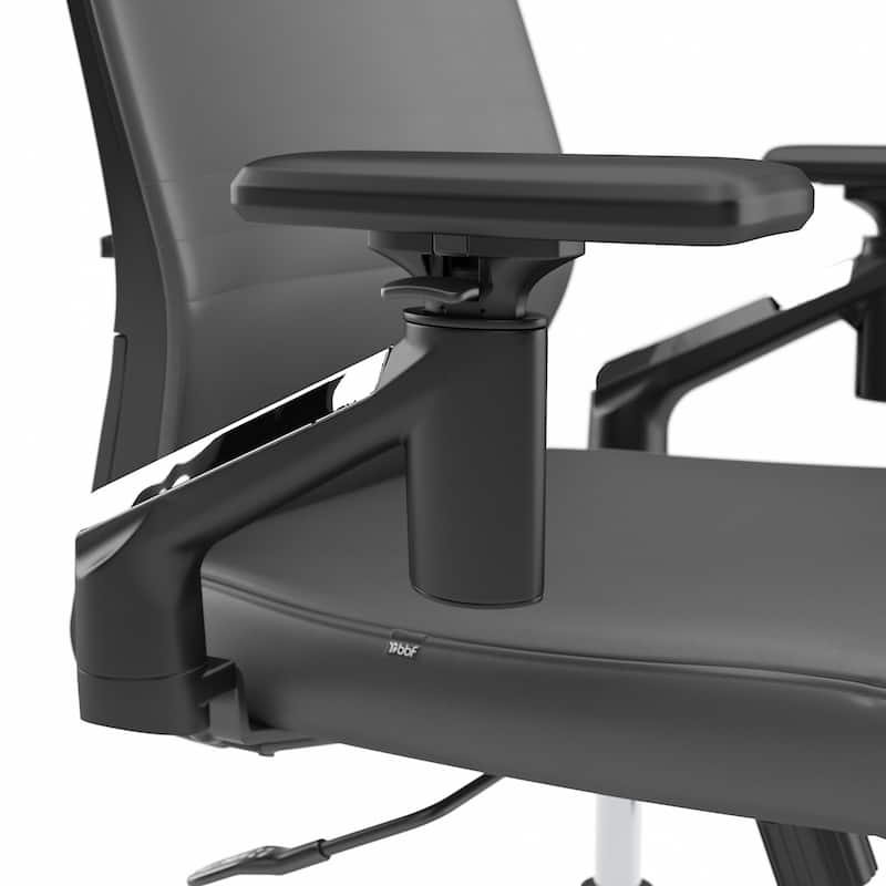 Laguna Mid Back Leather Office Chair by Bush Business Furniture
