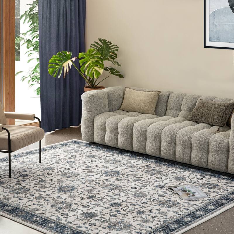 Glitzhome Vintage Persian Floral Medallion Area Rugs Collection