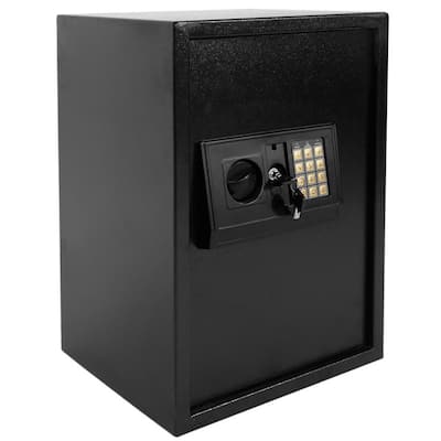 Security Safe with Digital Electronic Lock, Office/Home Safe Box - Includes Keys and Batteries