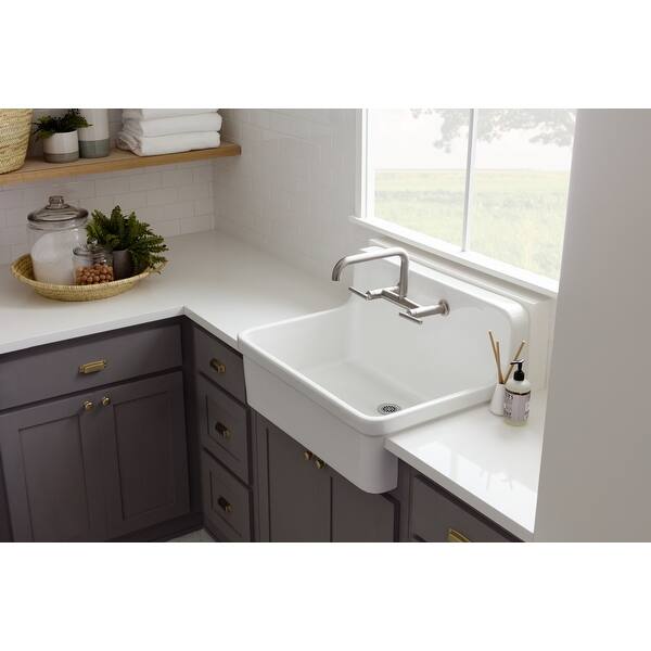 Shop Black Friday Deals On Kohler K 7549 4 Purist Double Handle Wall Mounted Kitchen Faucet With Overstock 16001279 Vibrant Stainless