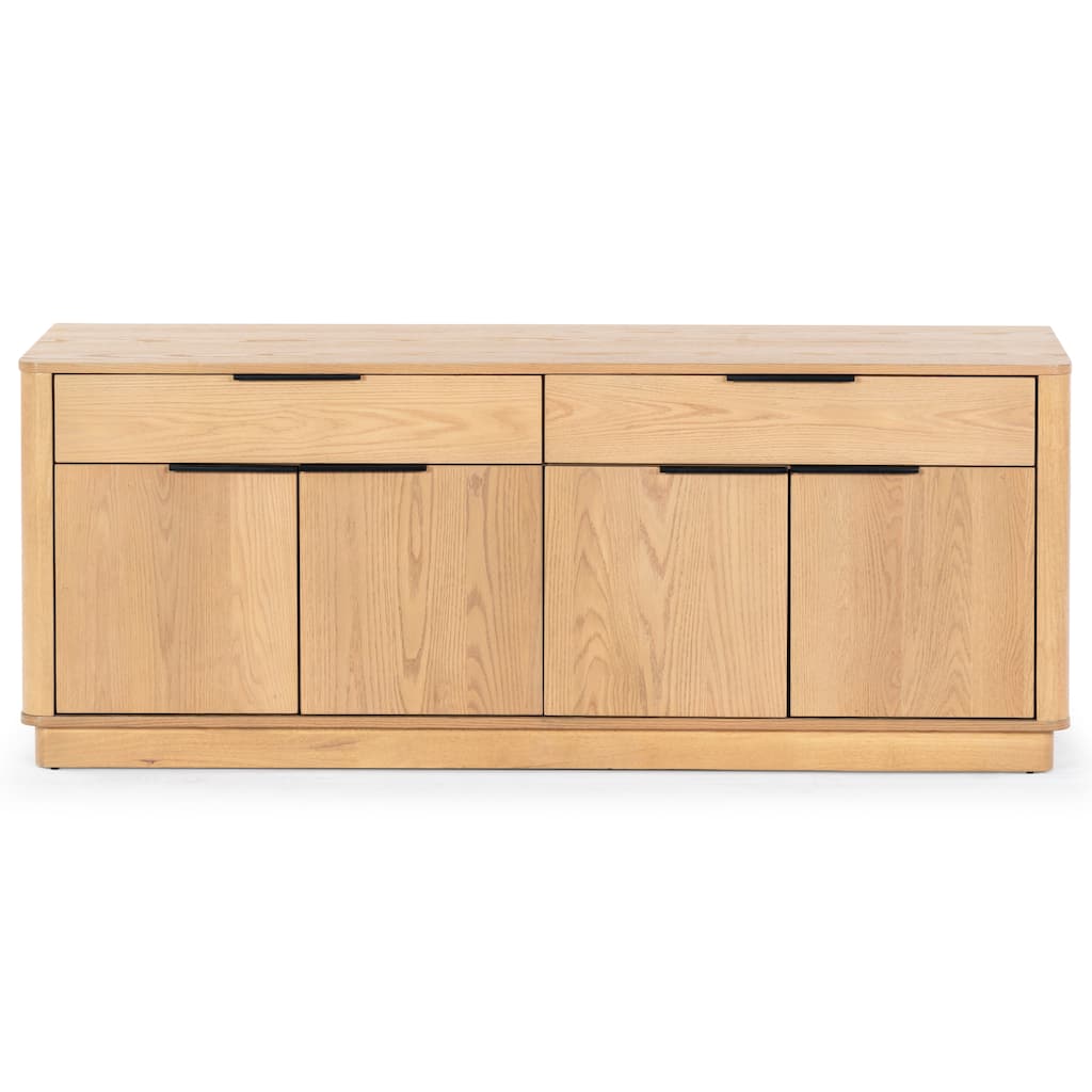 SAFAVIEH Couture Gabrietta 2 Drawer Wood TV Stand - 60"W x 18"D x 24"H