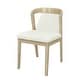 preview thumbnail 4 of 12, Christopher Knight Home - Ashlin Contemporary Upholstered Armless Dining Chairs with Rubberwood Frame, Set of 2