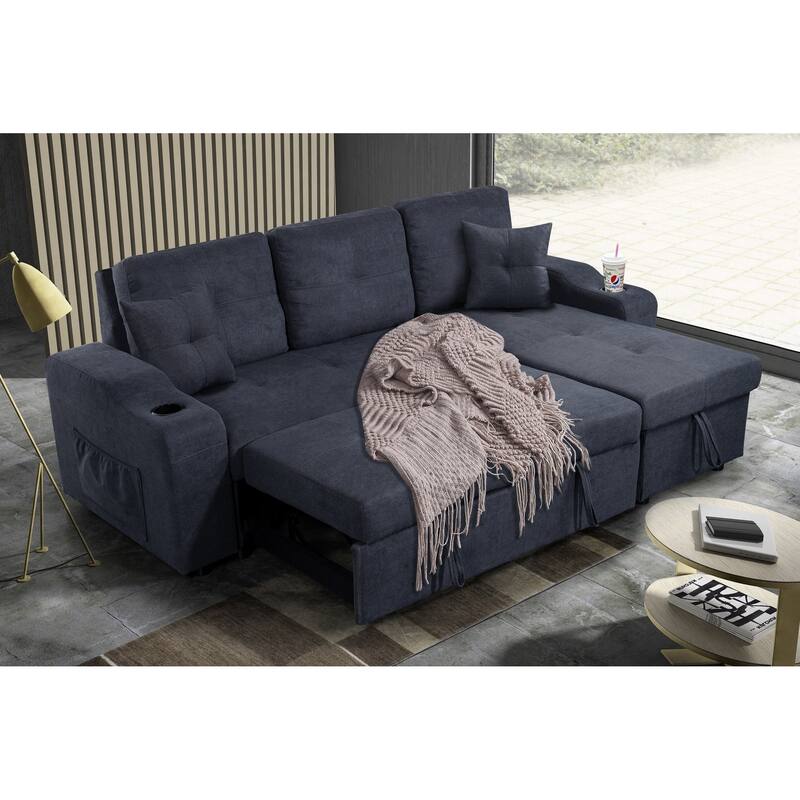 Comfortable sofa with magazine pocket,left and right interchangeable