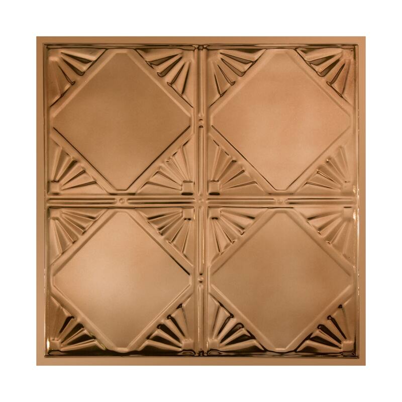 Great Lakes Tin Erie Lay-in Ceiling Tile - Champagne - 2 x 2