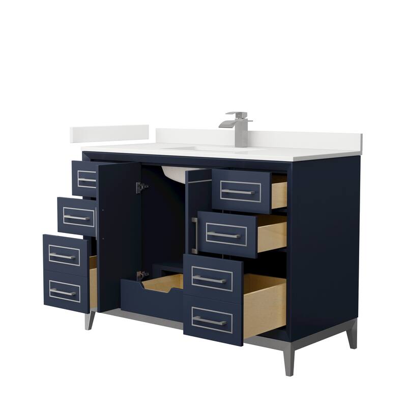 Marlena 48-inch Single Vanity, Quartz Top