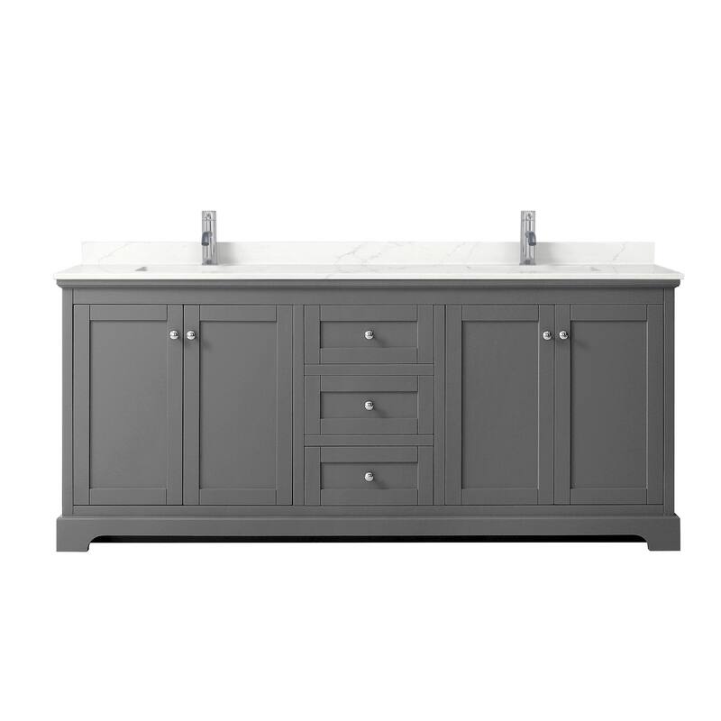 Wyndham Collection WCV232380D-QTZ-UNSMXX Avery 80" Free Standing