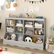 preview thumbnail 6 of 6, 3-Tier Children Storage Bookcase with 5 Open Compartments - 26.5" x 16" x 34.5"