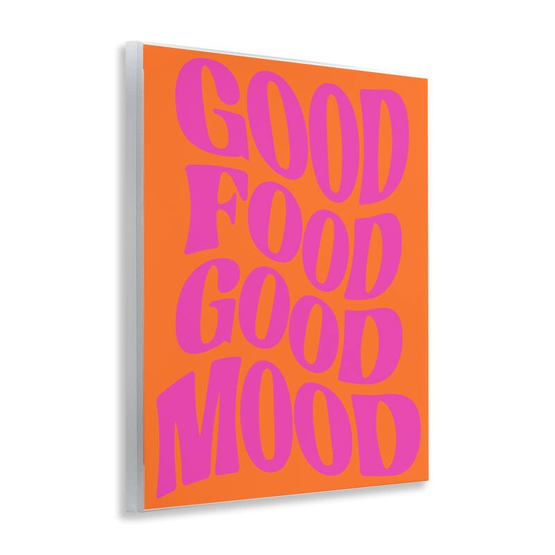 Stupell Good Food & Mood Wall Plaque Art Design By House of Lulu