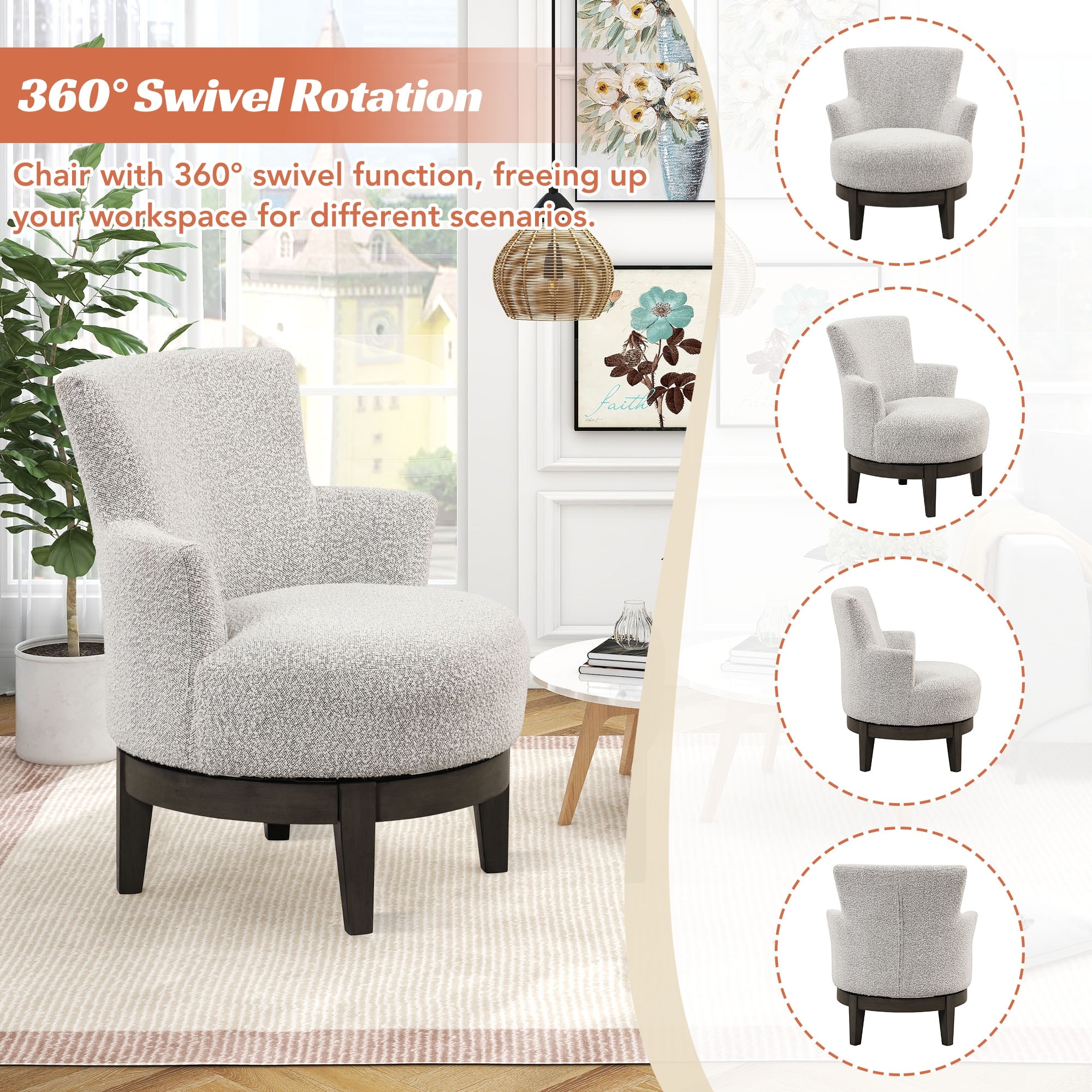 Nathaniel home hotsell swivel accent chair