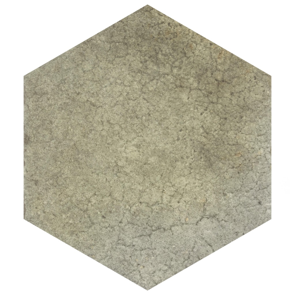 Merola Tile Heritage Hex Jungle 7" x 8" Porcelain Floor and Wall Tile