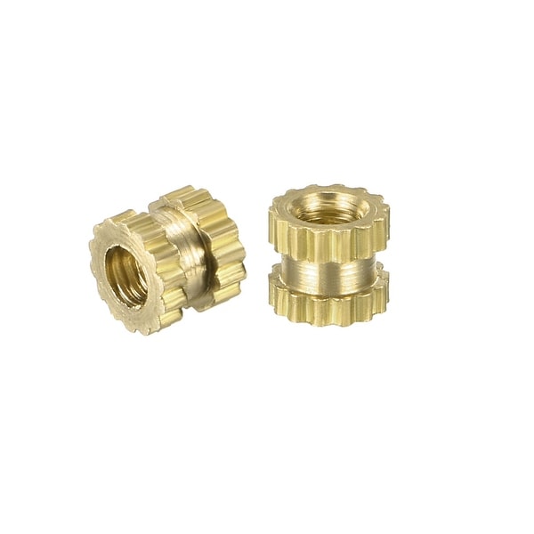 Knurled Brass Insert Screw Cups 
