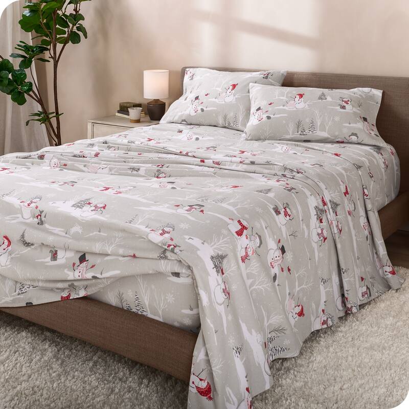 Bare Home Cotton Flannel Sheet Set - Velvety Soft Heavyweight