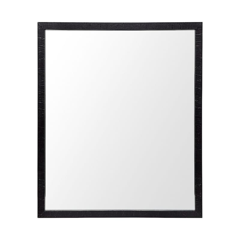 Bristol Black 20x24 Faux Wood Frame Bathroom Vanity Mirror - 21.5L x 1.8W x 25.5H