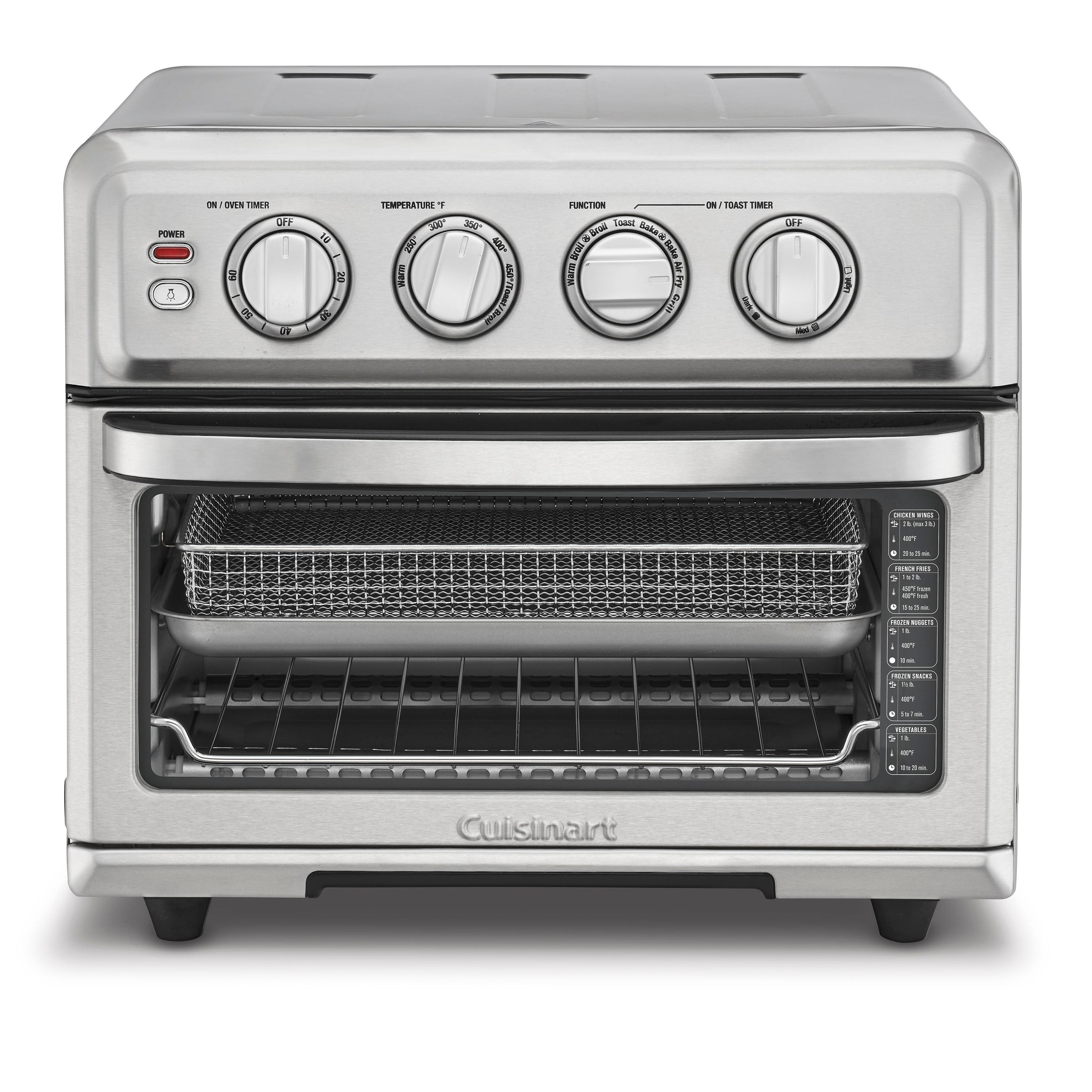 Cuisinart TOA70W Airfryer Toaster Oven with Grill, White 0.6 Cubic