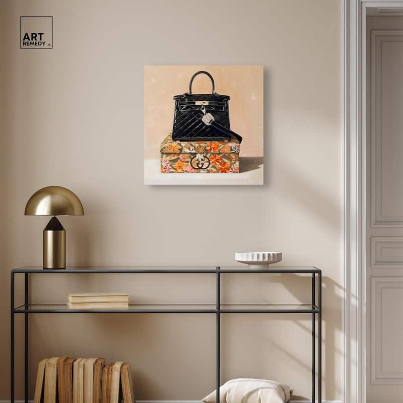 Luxury Purse and Giftbox Canvas by Art Remedy, Gallery Wrapped