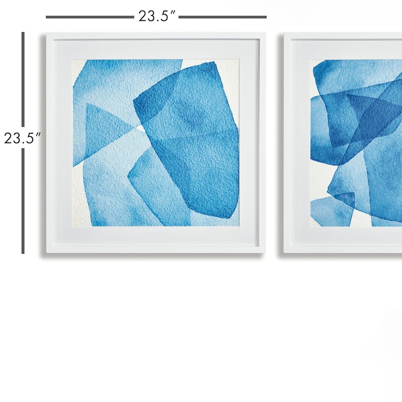 abstract watercolor prints, set of 2