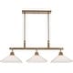 preview thumbnail 1 of 4, Uttermost Brookdale Industrial 3-Light Linear Chandelier