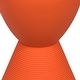 preview thumbnail 24 of 143, Boyd Round Side Table with Ribbed Design Base - Accent Hourglass End Table with Removable Lid for Living Room & Bedroom