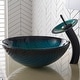 preview thumbnail 18 of 22, Kraus Glass Vessel Sink, Bathroom Faucet, Pop Up Drain, Mounting Ring