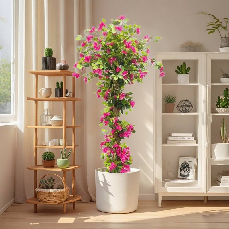 Bougainvillea Artificial Tree With Flowers And Leaves