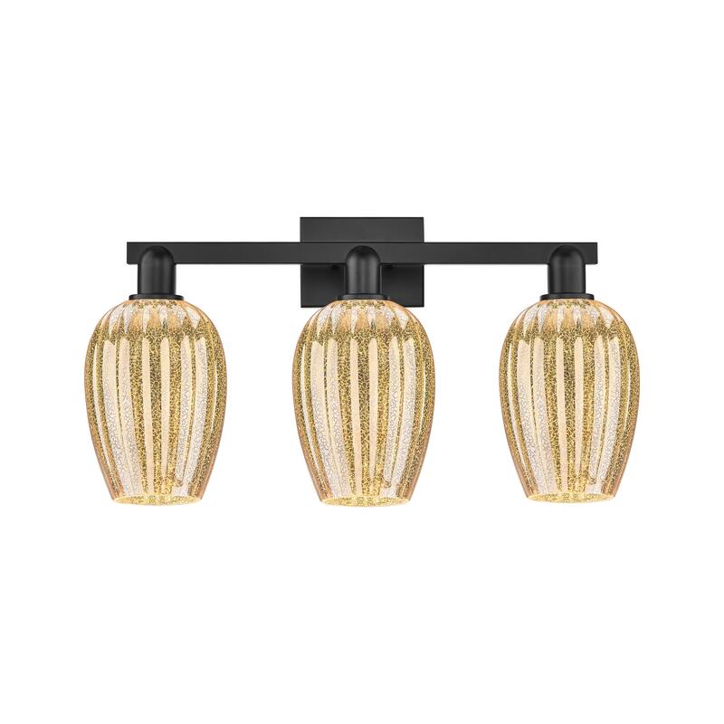 Innovations Lighting Downtown Urban - Preston - 3 Light 26" Flute Shade Bath Vanity Light