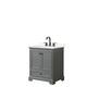Option Dark Gray, Black Trim, Giotto Quartz Top