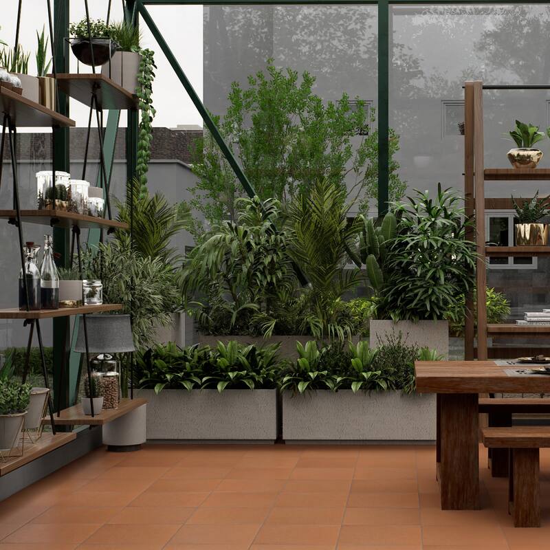 Merola Tile Italian Terracotta Quarry Cotto 11-7/8" x 11-7/8" Ceramic Floor and Wall Tile