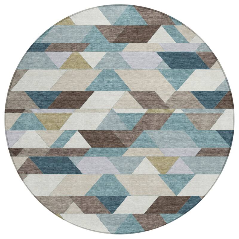 Machine Washable Indoor/ Outdoor Modern DeVaughn Chantille Rug