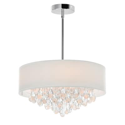 Dash 4 Light Drum Shade Chandelier With Chrome Finish