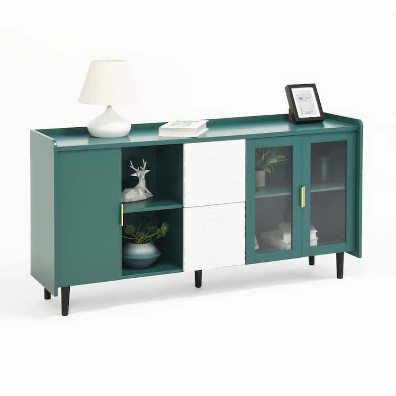 Kitchen Pantry Coffee Bar Storage Cabinet