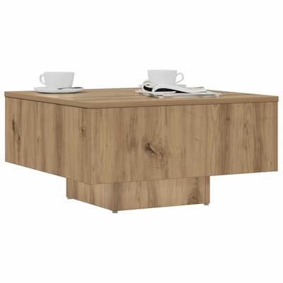 vidaXL Coffee Table Artisan Oak Engineered Wood Regular Coffee Table - 23.6 x 23.6 x 12.4