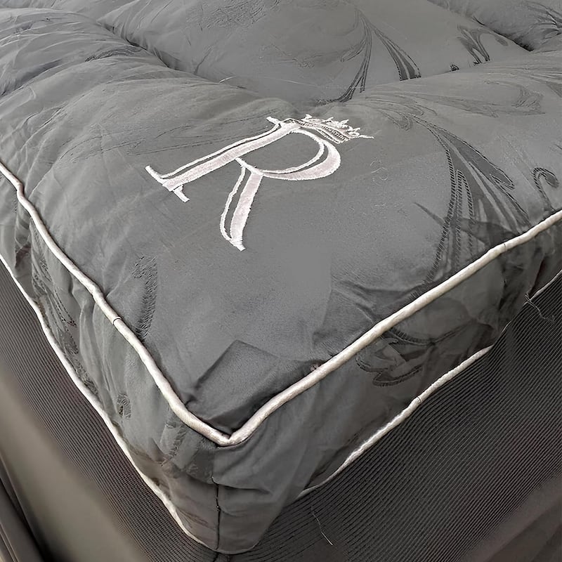 Royal Therapy Mattress Topper Mattress Pad - 8-23 Inches Deep Pocket, 400 TC Cotton Top Plush Thick Mattress Cover - Queen - Gray
