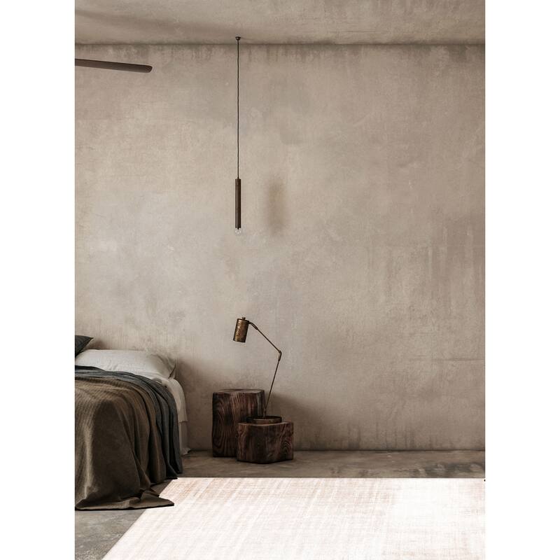 ECARPETGALLERY Hand Loomed Shimmer Ivory Viscose Rug - 6'6 x 9'7