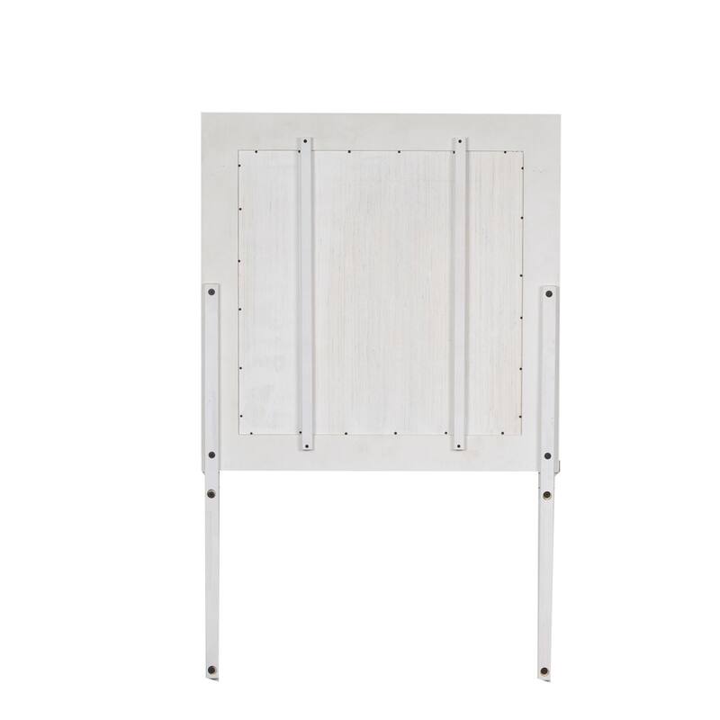Modern Farmhouse Flea Market White Distressed Mirror