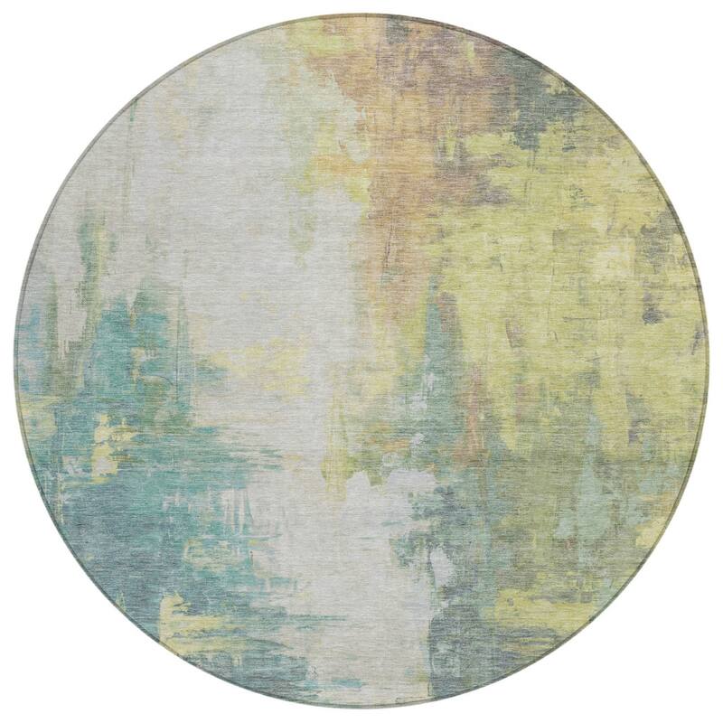 HomeRoots Abstract Transitional Rectangle Outdoor Rug